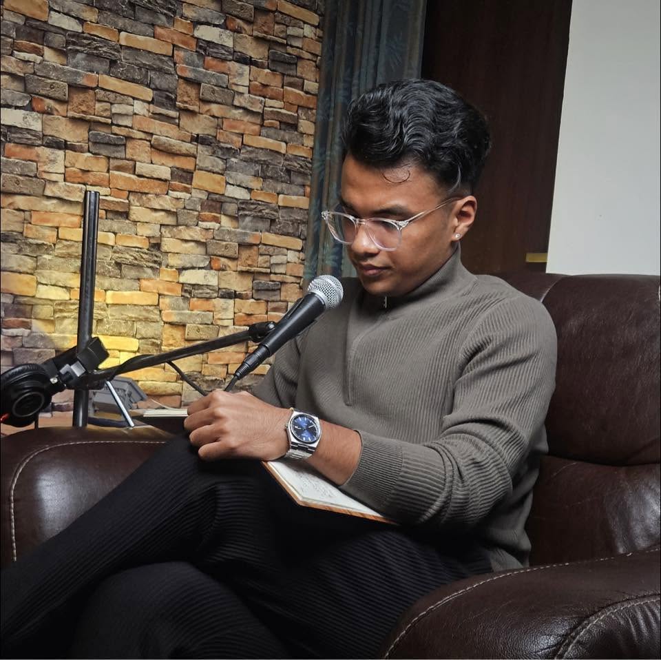 Preparing for a podcast recording